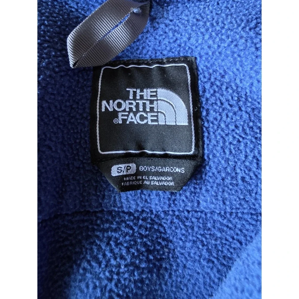 The North Face Boys S Jacket Blue Gray Gorpcore Outdoor Coat Windbreaker